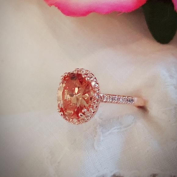 2.5ctw Morganite Rose Gold Fashion Ring - Picture 4 of 7